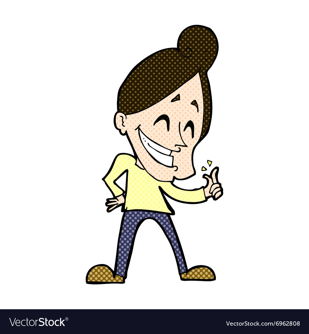 Comic cartoon man snapping fingers Royalty Free Vector Image