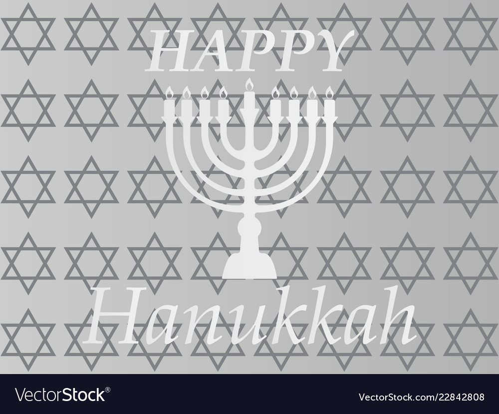 Hanukkah typografisches Design - glücklich