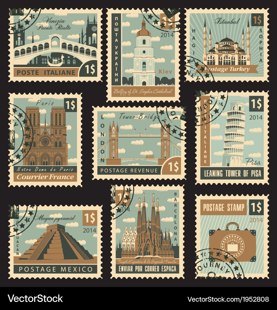 Postage Stamp Vector