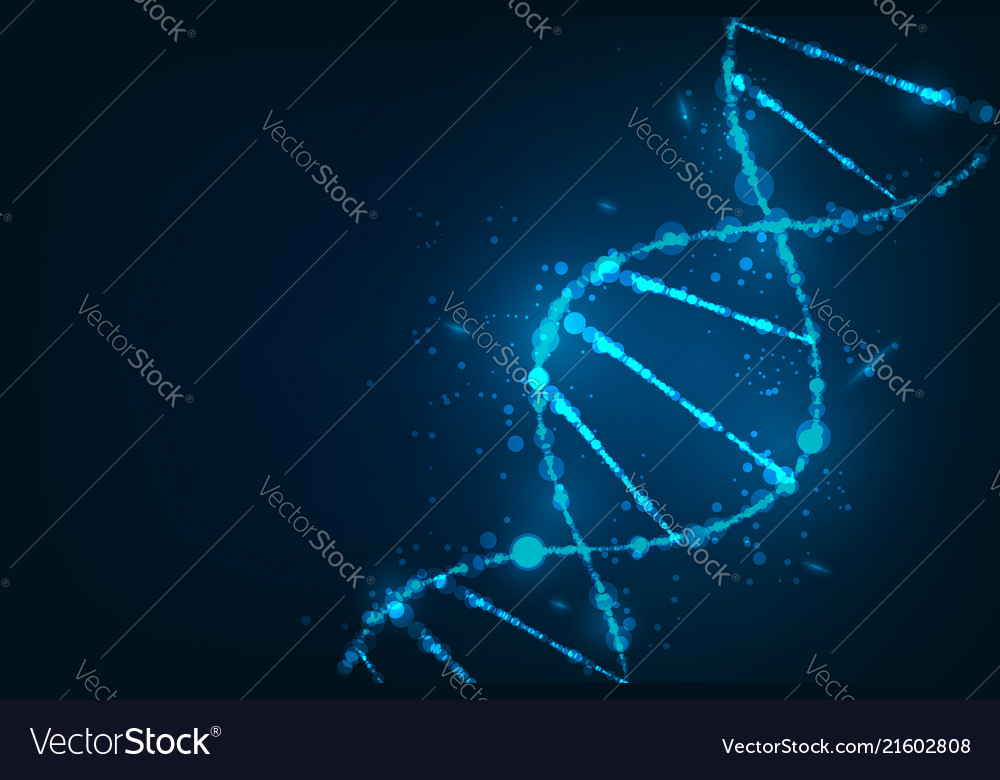 Science template wallpaper or banner with a dna Vector Image