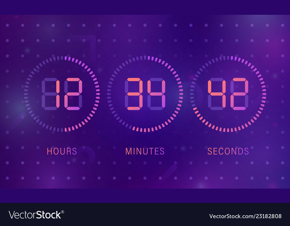 Template of count days Royalty Free Vector Image