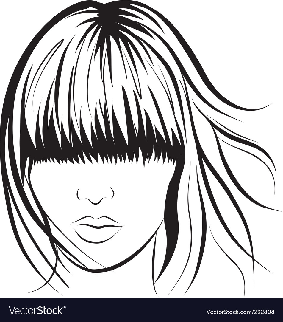 Woman face Royalty Free Vector Image - VectorStock