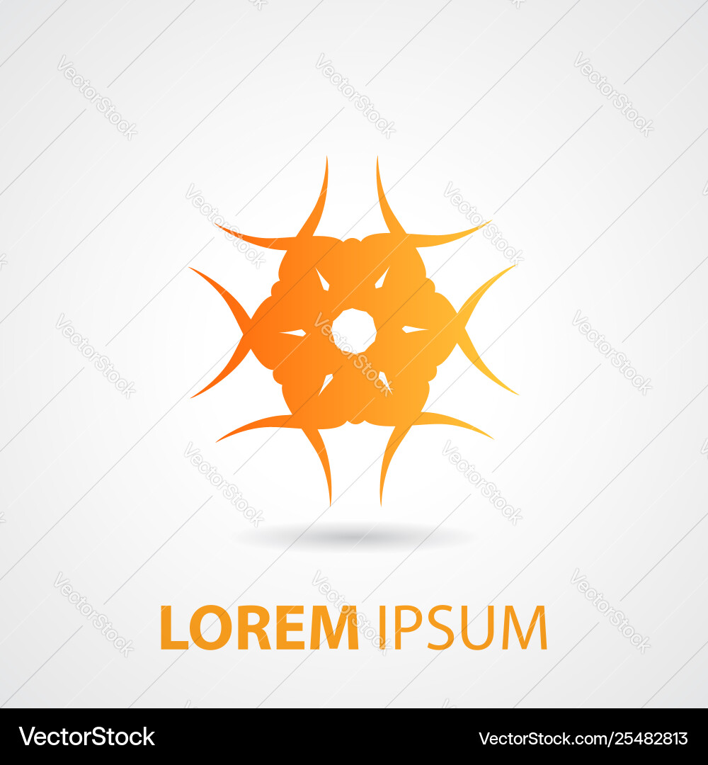 Abstract symbol or icon template Royalty Free Vector Image