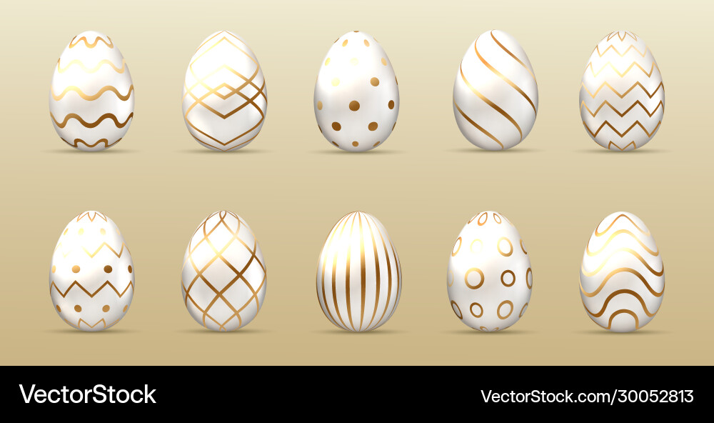 Happy easter eggs Royalty Free Vector Image - VectorStock