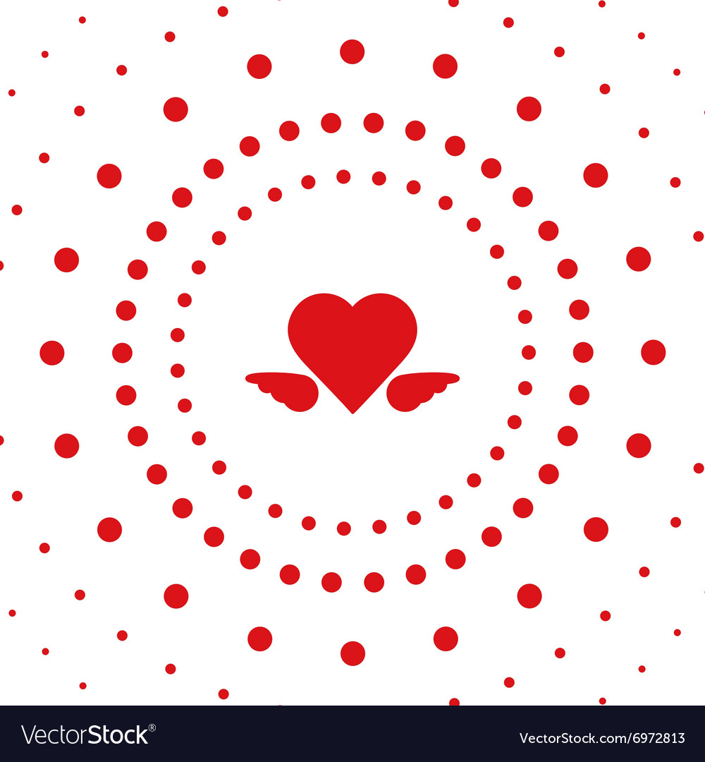 Heart dot Royalty Free Vector Image - VectorStock