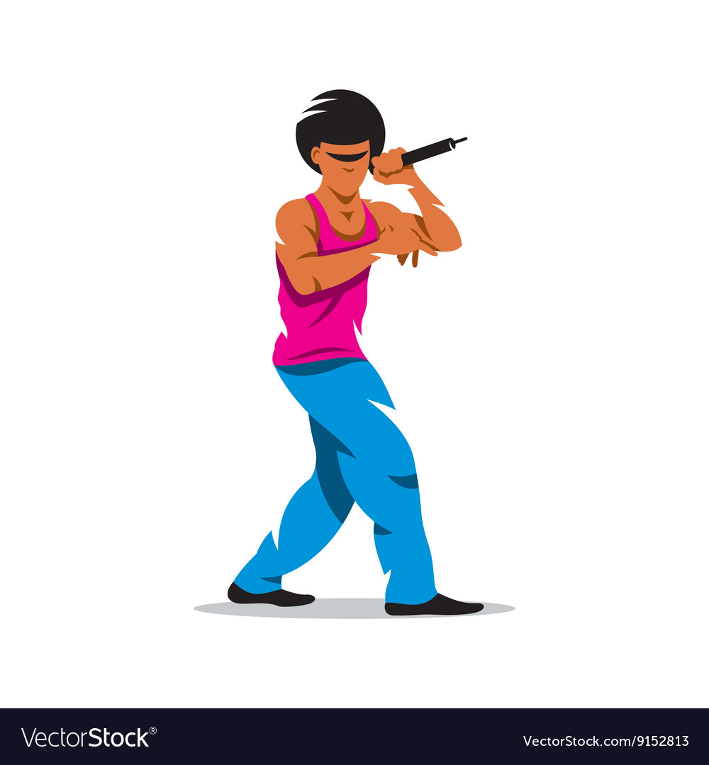 Rap battle cartoon Royalty Free Vector Image - VectorStock