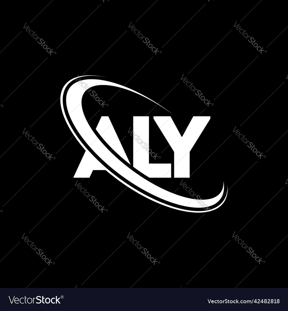 Aly logo letter design Royalty Free Vector Image