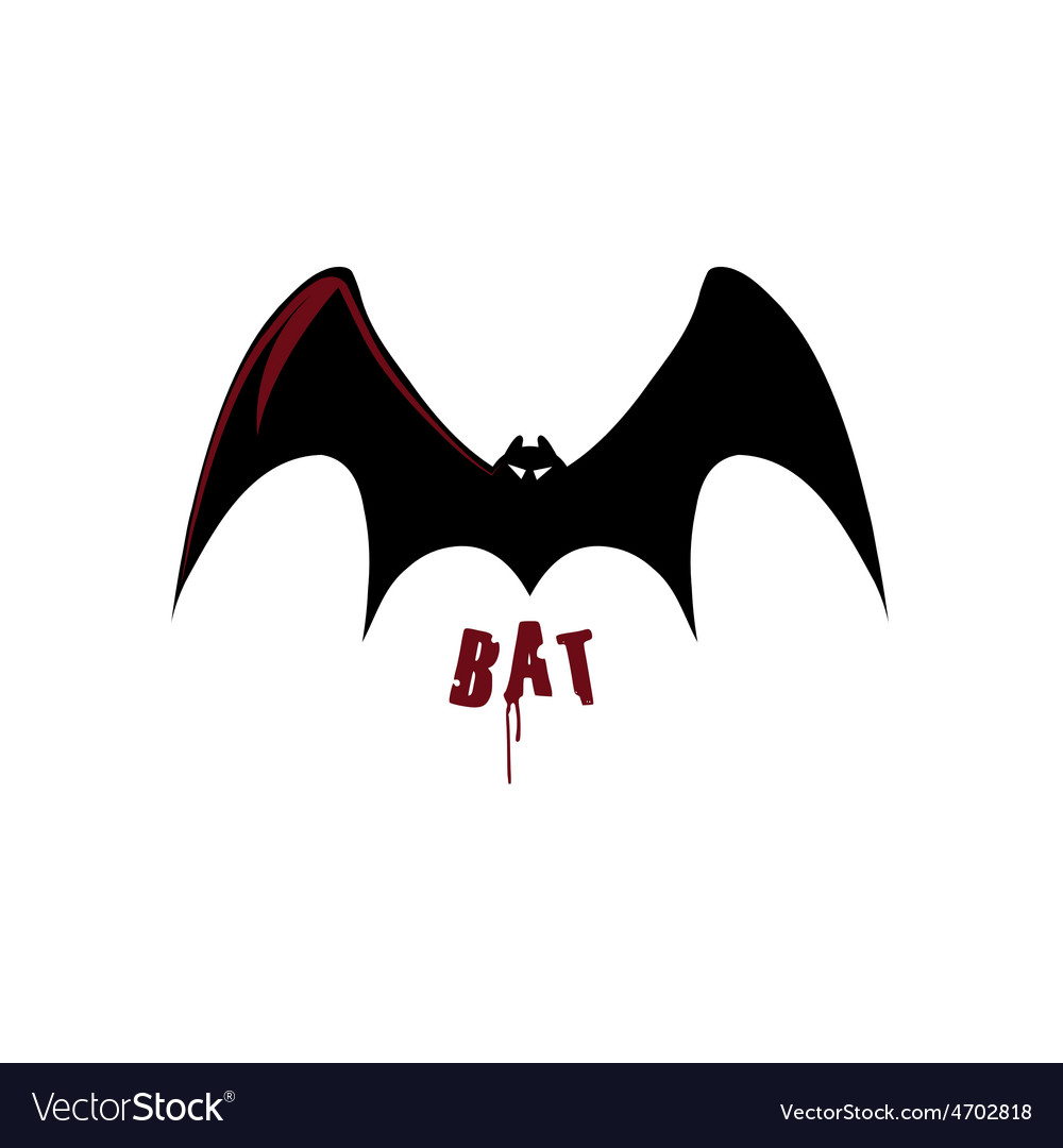 Bat design template Royalty Free Vector Image VectorStock