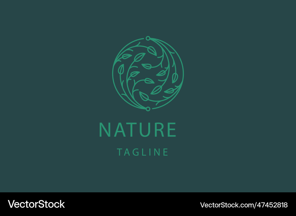 Flower logo Royalty Free Vector Image - VectorStock