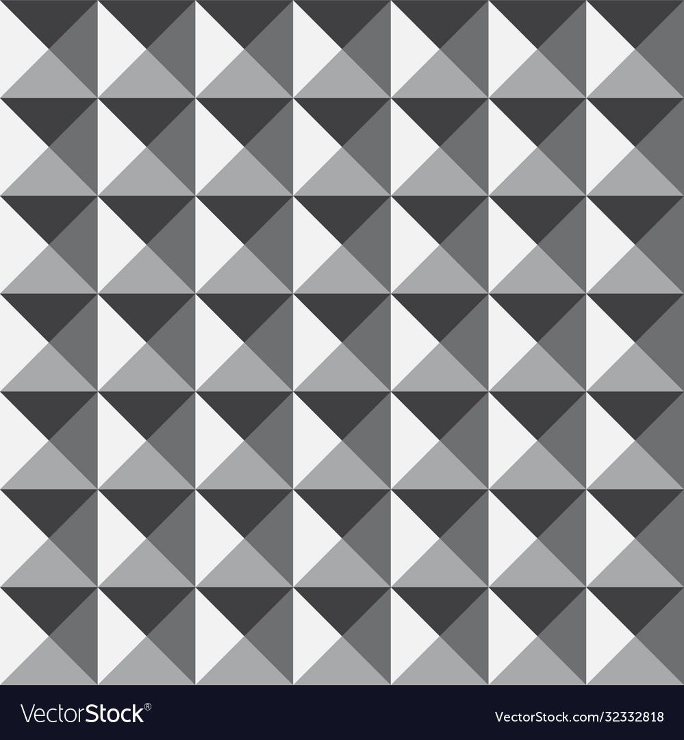 Simple abstract geometric monochrome pattern Vector Image