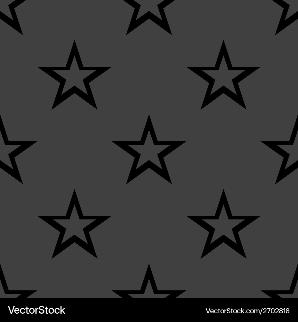 Star web icon flat design seamless gray pattern Vector Image