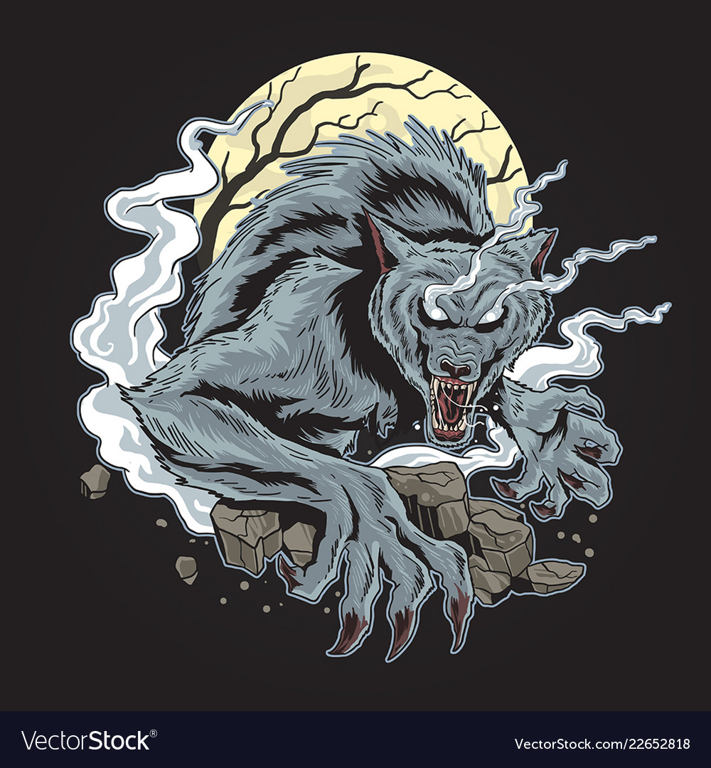 Wolf man vector image Wolf man