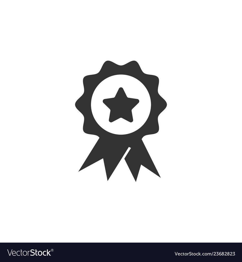 Award medal icon graphic design template Vector Image