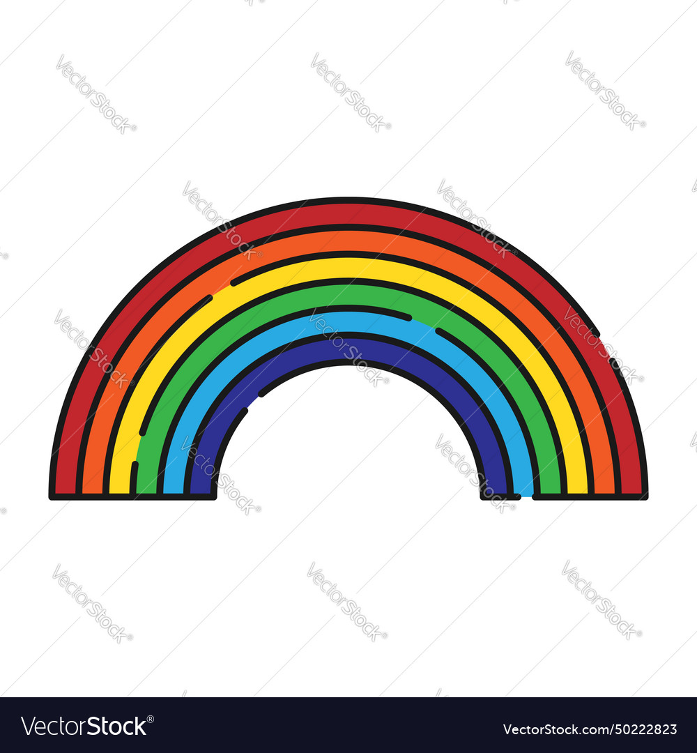 Colorful rainbow icon