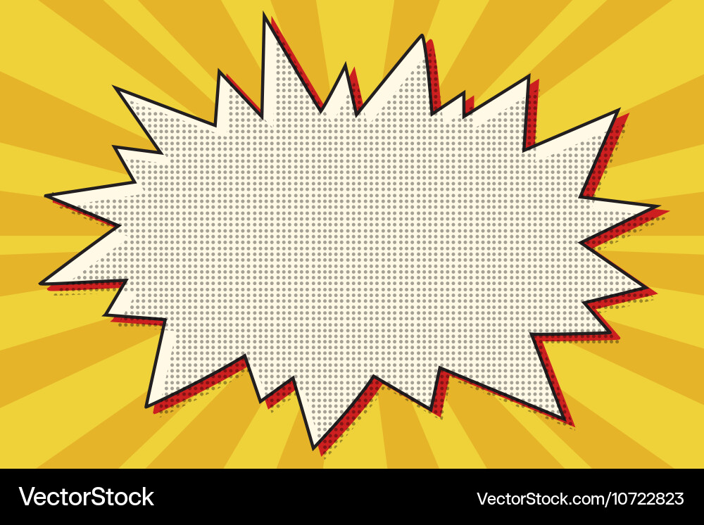 Comic explosion cloud Royalty Free Vector Image