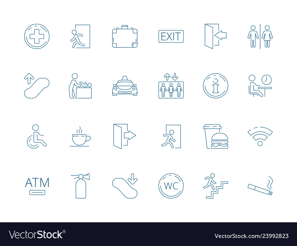 Navigate symbols public pictograph of restaurant vector image Navigate symbols public pictograph of restaurant