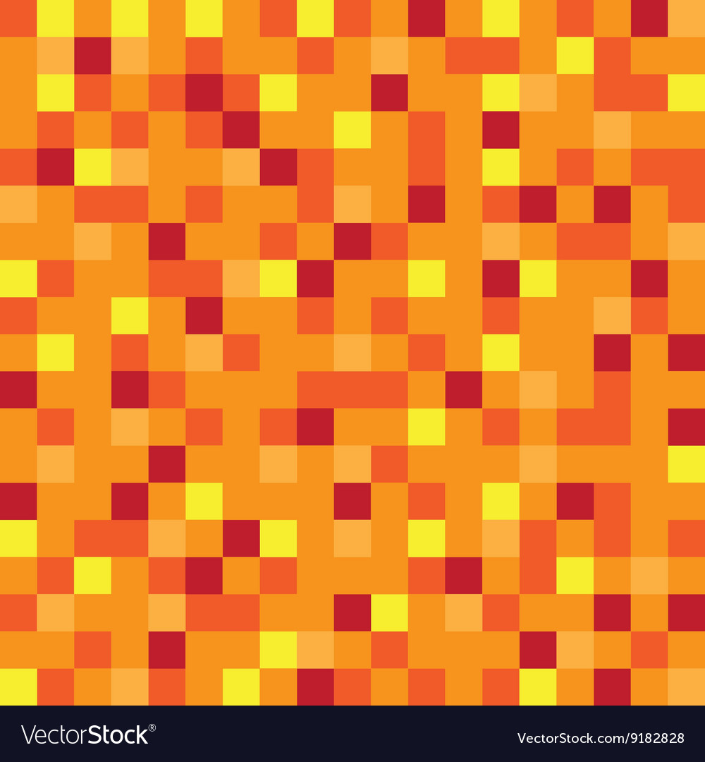 Abstract Block Texture Orange Pixel Yellow