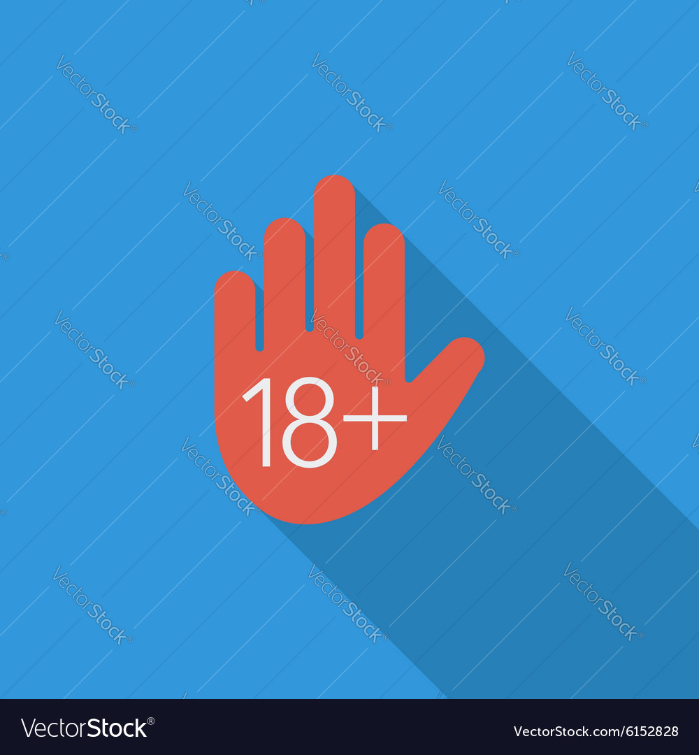 Age restriction Royalty Free Vector Image VectorStock