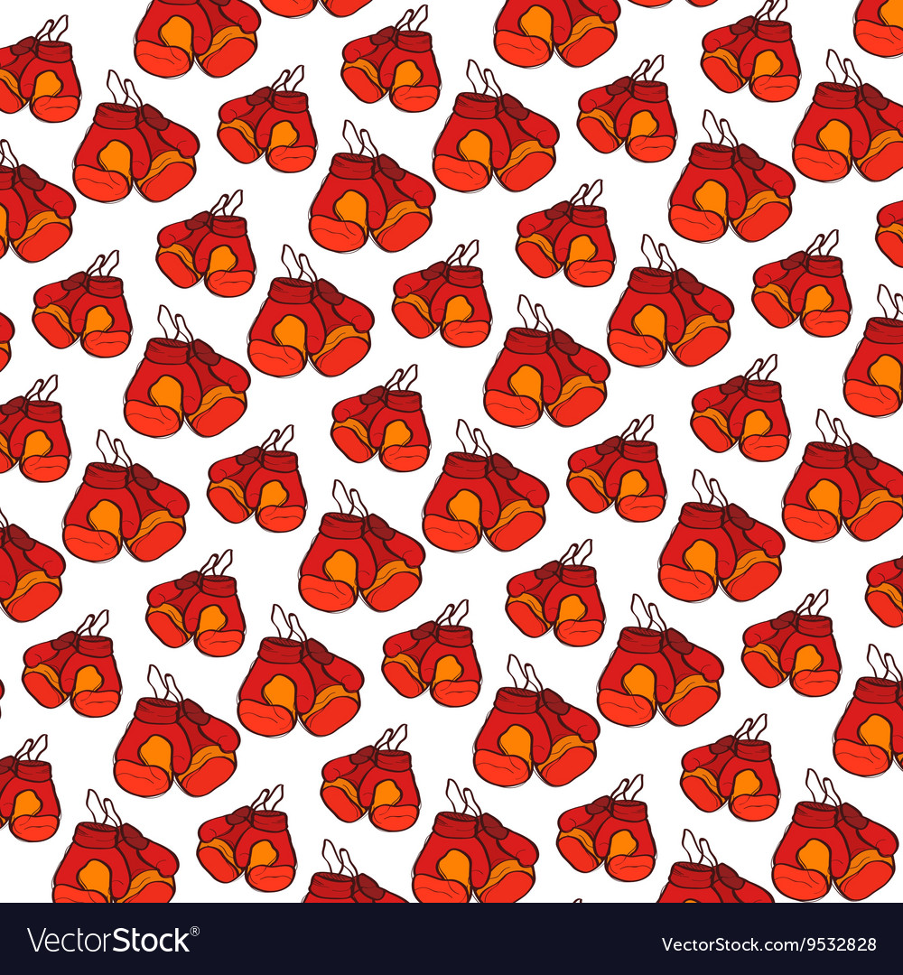 Patterned boxing gloves top