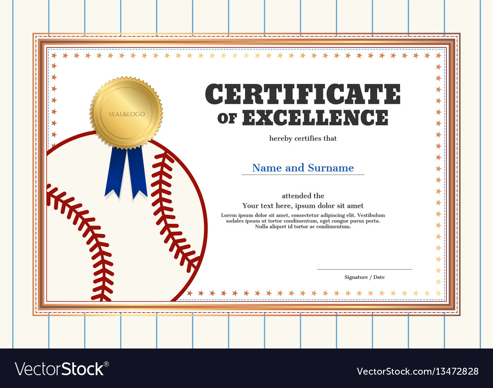 certificate of excellence template