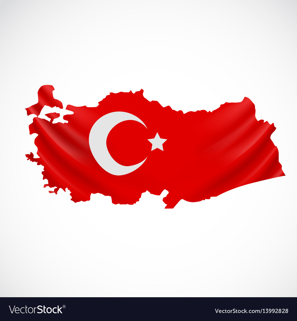 Турция флаг карта