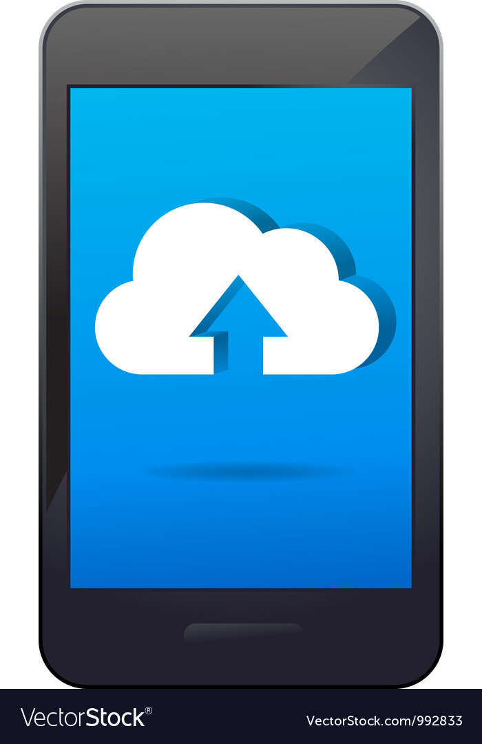 Cloud app icon Royalty Free Vector Image - VectorStock