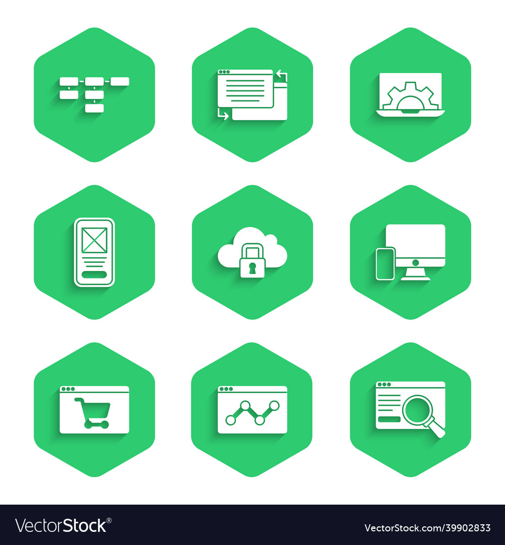 Set cloud computing lock website statistic ui