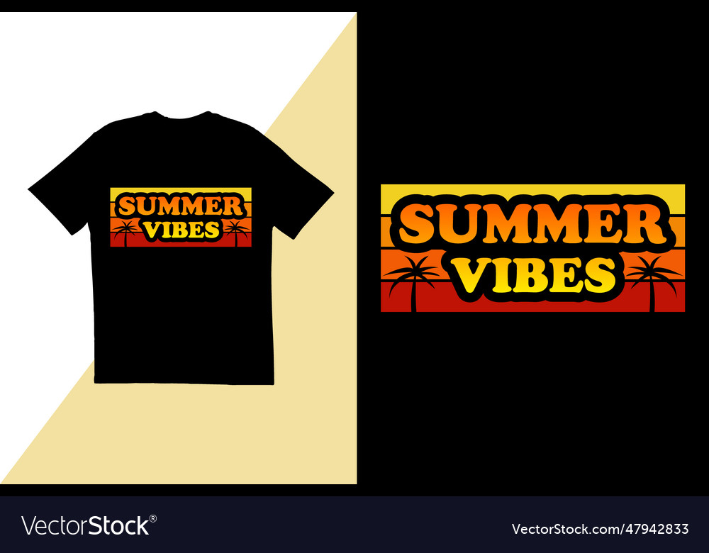 Summer vibes t shirt design typography