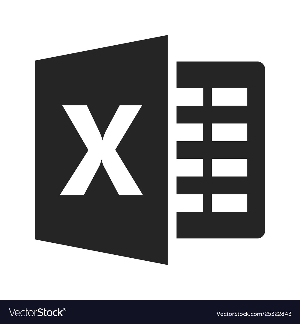 Excel Icon Royalty Free Vector Image Vectorstock