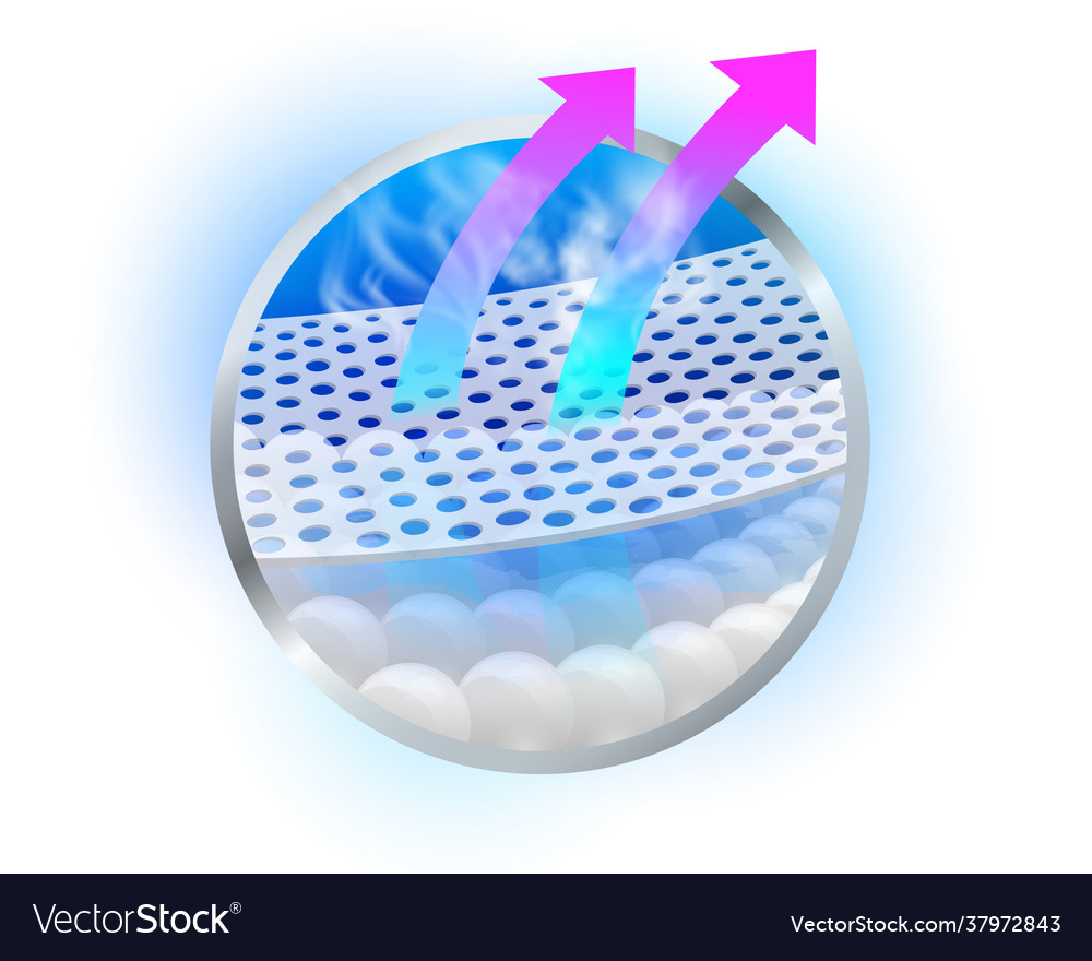 Moisture absorption system Royalty Free Vector Image