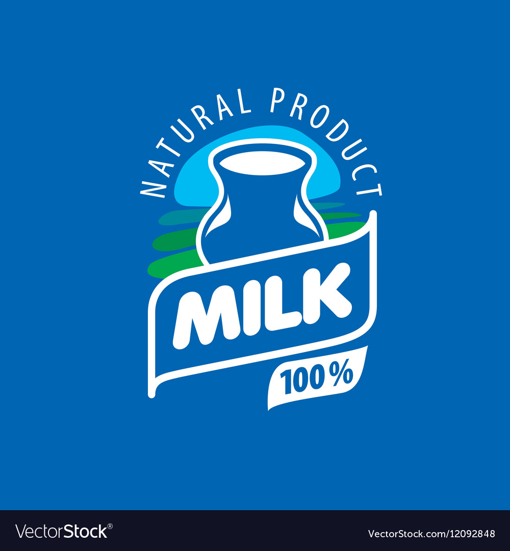 Logo milk Royalty Free Vector Image - VectorStock