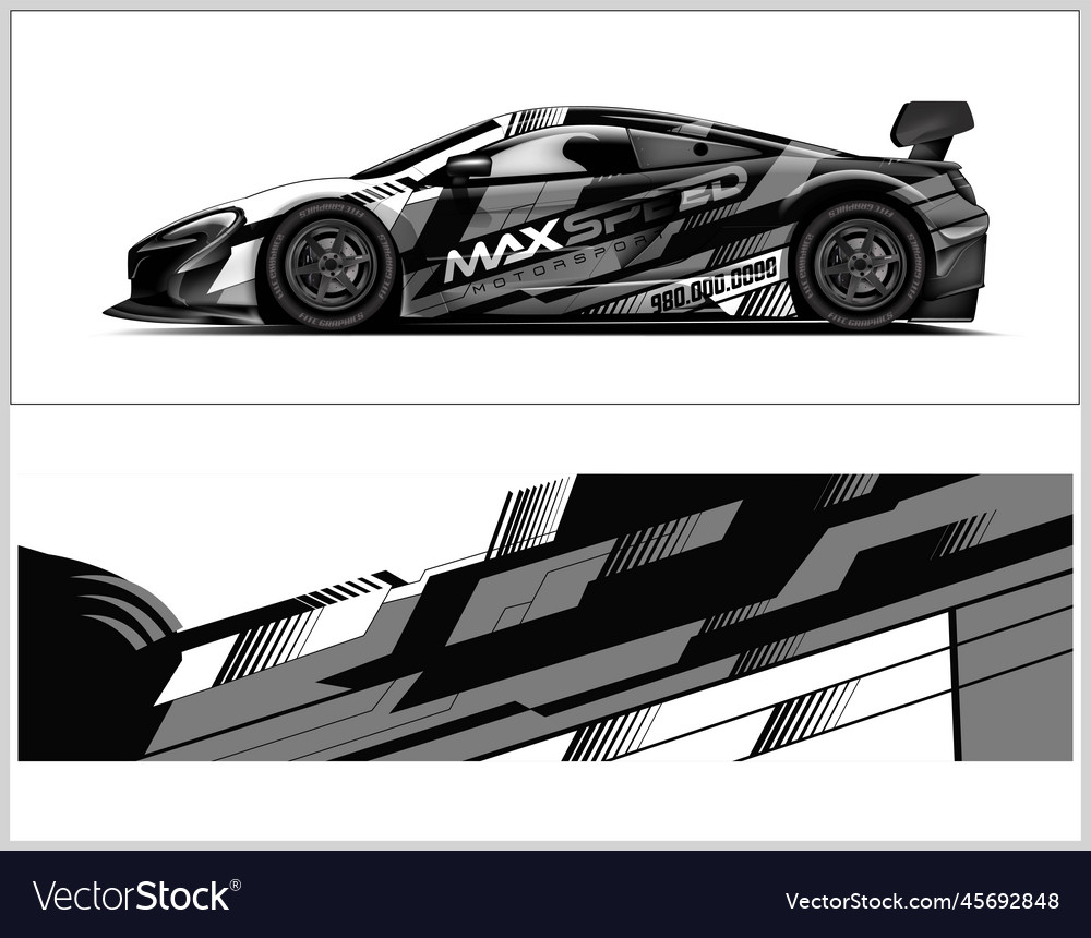 Modern wrap design for car wrap branding Vector Image