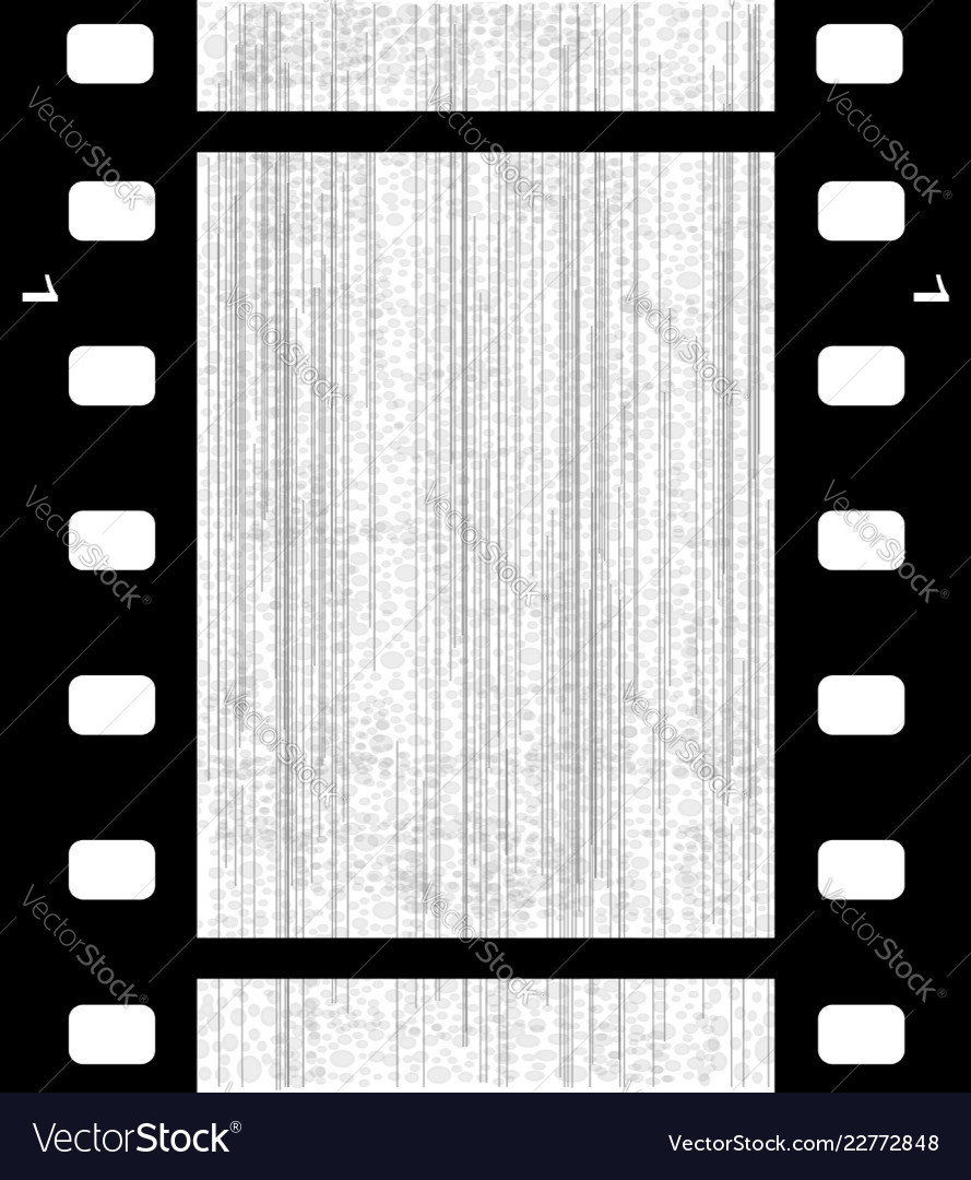 Old blank film frame Royalty Free Vector Image