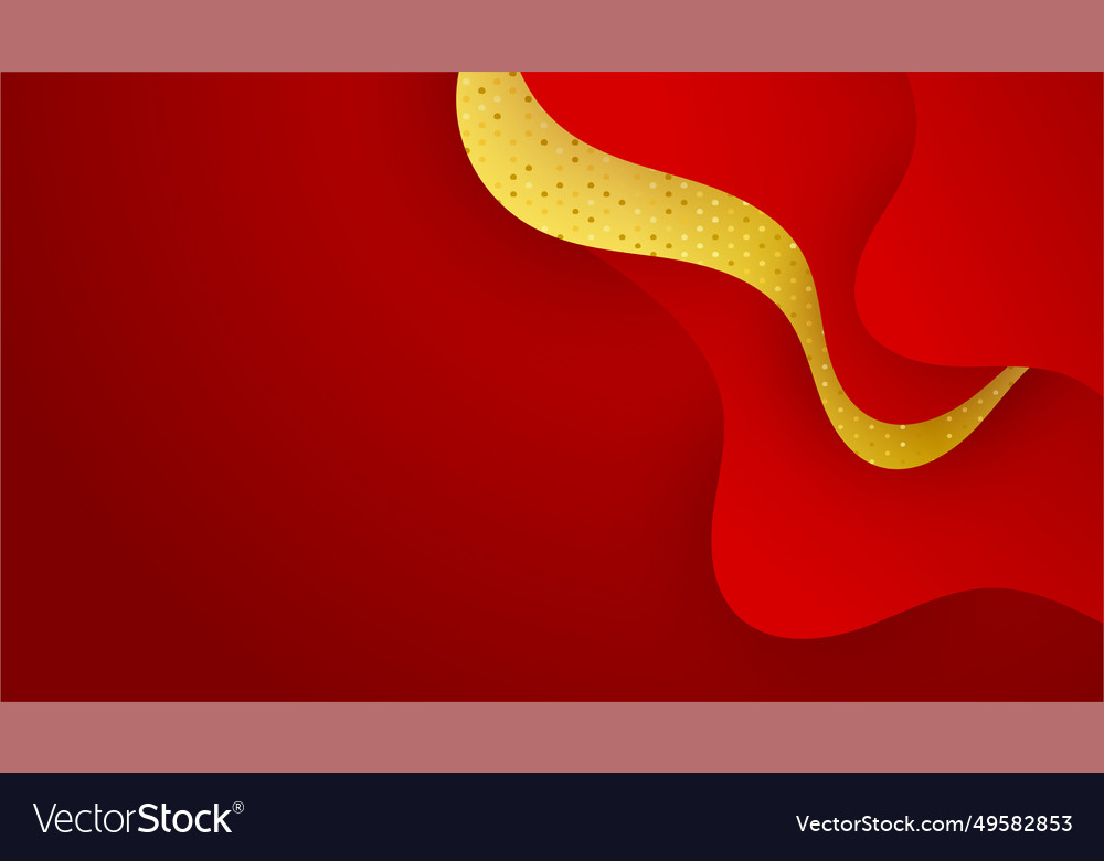 Abstract red and gold background Royalty Free Vector Image