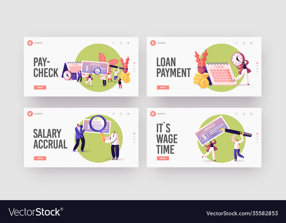 People get and signing paycheck landing page