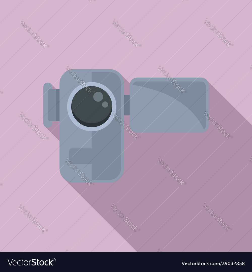 Video camera icon flat film movie Royalty Free Vector Image Video camera icon flat film movie Royalty Free Vector Image