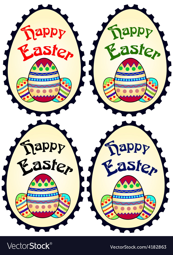 Four easter stamps