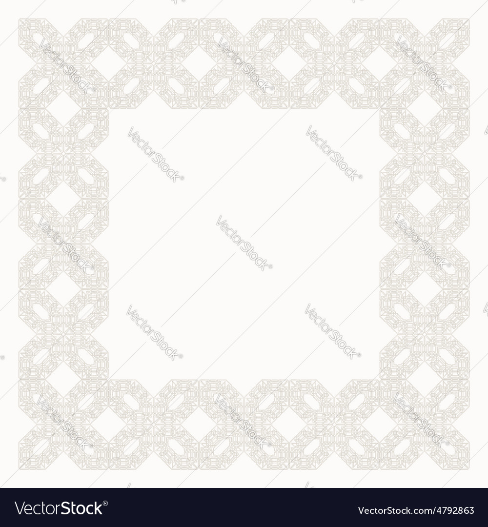 Tangled pattern based on traditional arabic Vector Image