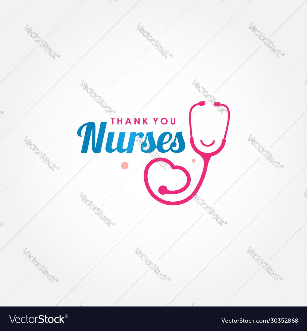 Thank you doctor nurse medical staff for greeting Vector Image