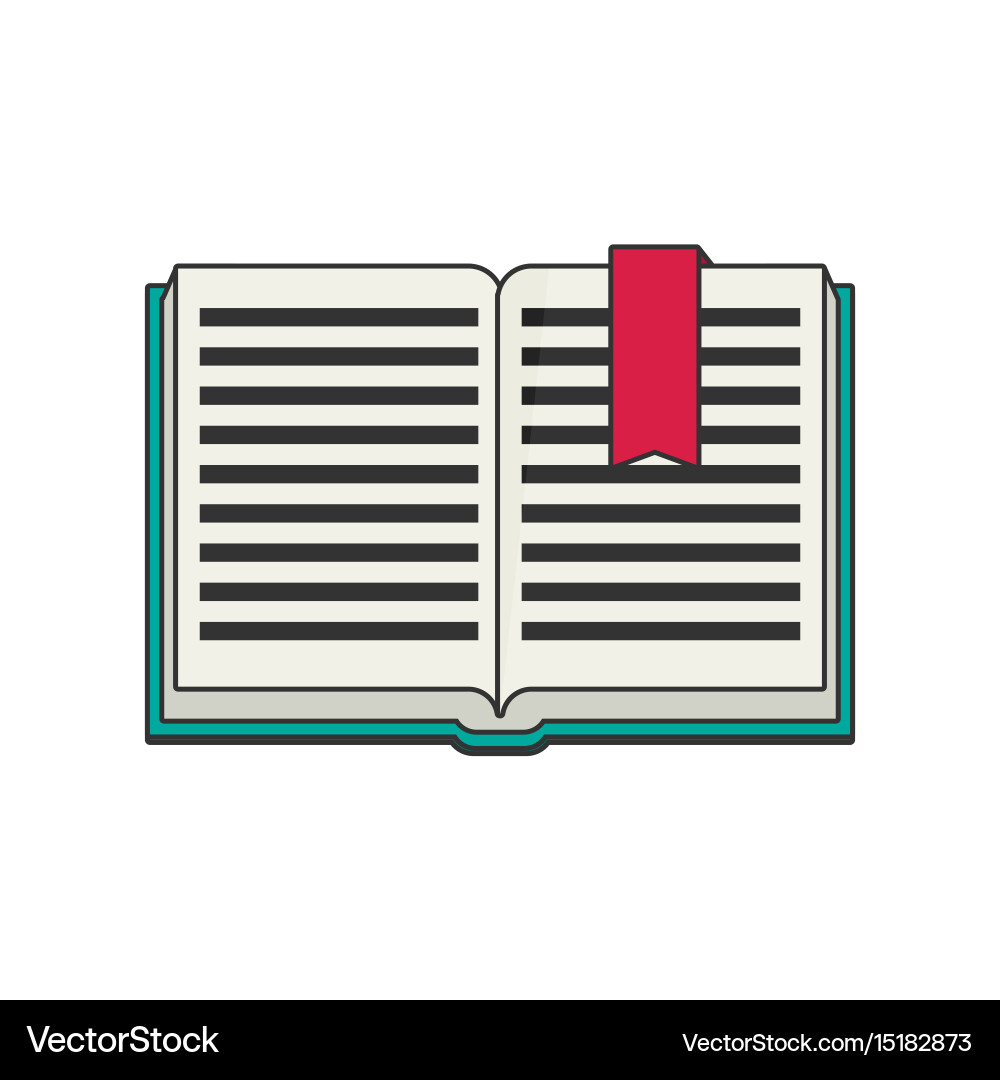 Book icon flat Royalty Free Vector Image - VectorStock