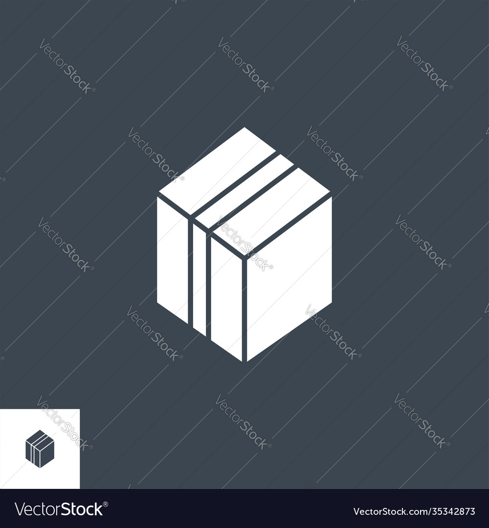 Box glyph icon