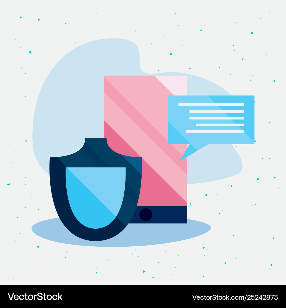 Cybersecurity data protection Royalty Free Vector Image