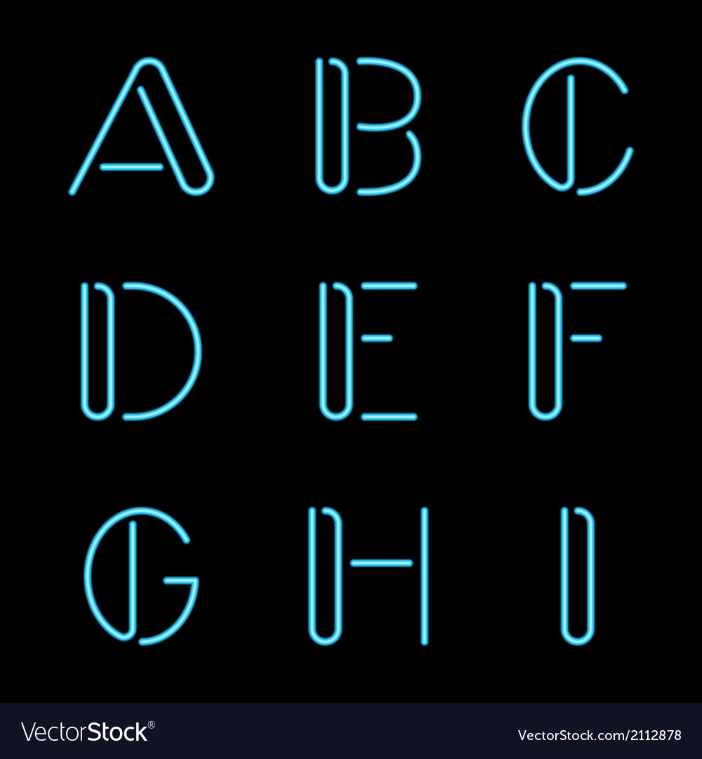 Neon letters