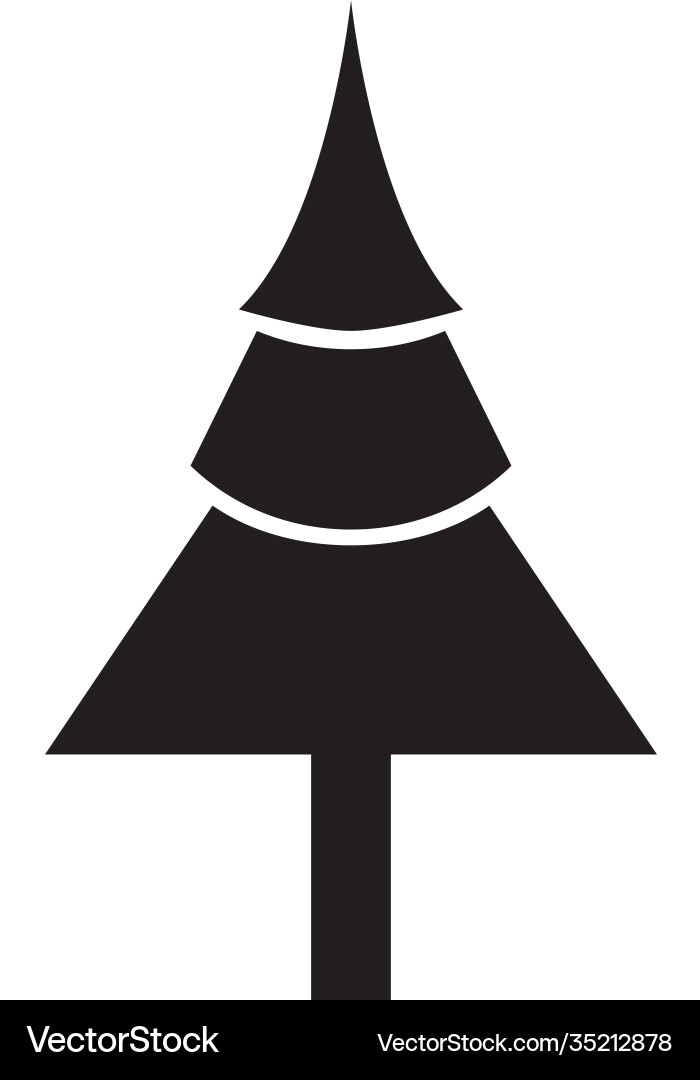 Pine tree christmas Royalty Free Vector Image - VectorStock