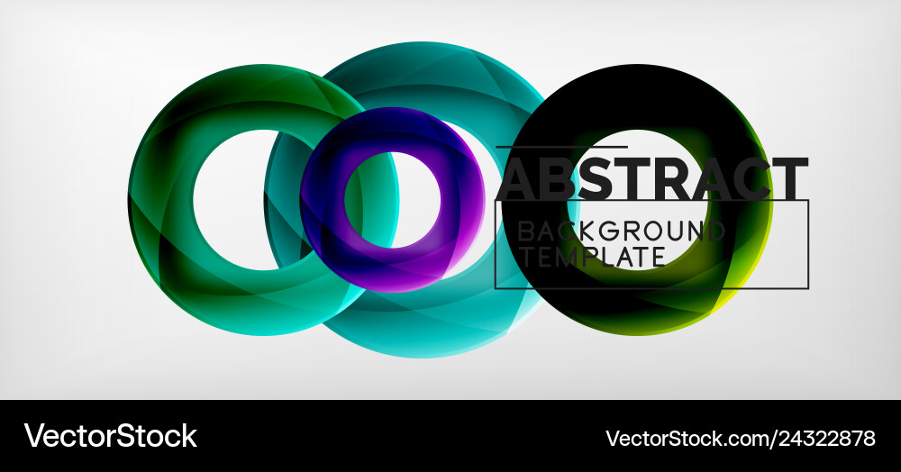 Rings abstract background Royalty Free Vector Image