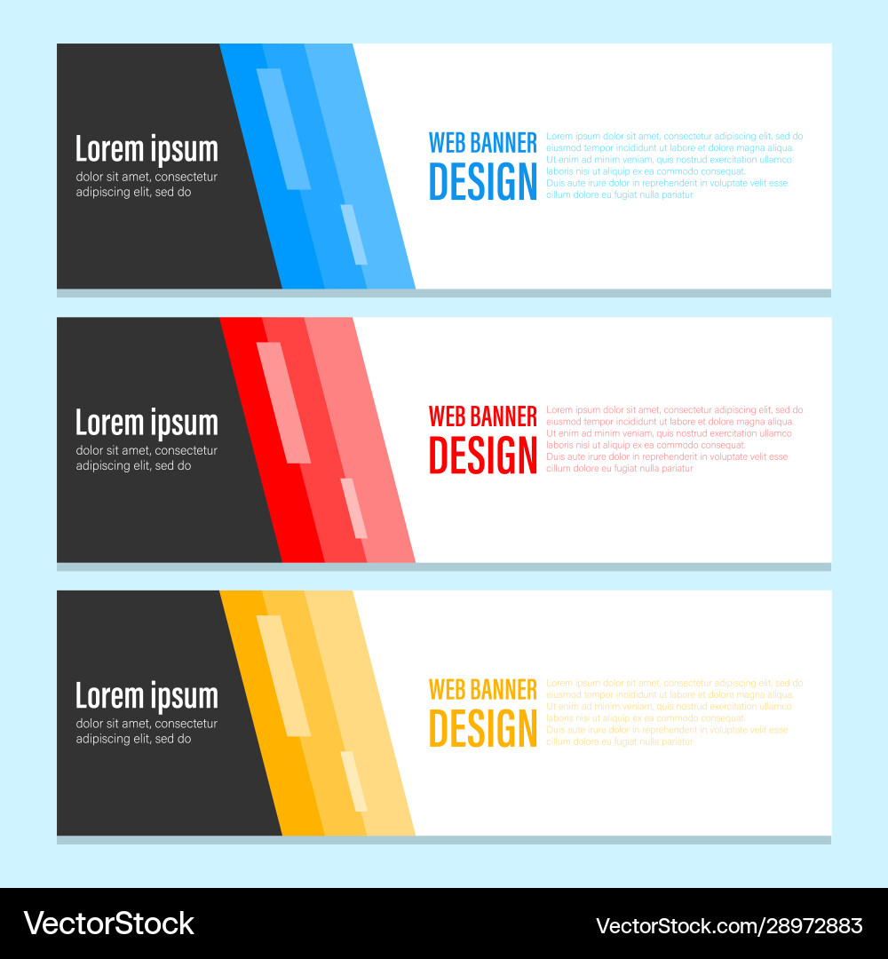 Abstract Design Advertising Web Banner Royalty Free Vector