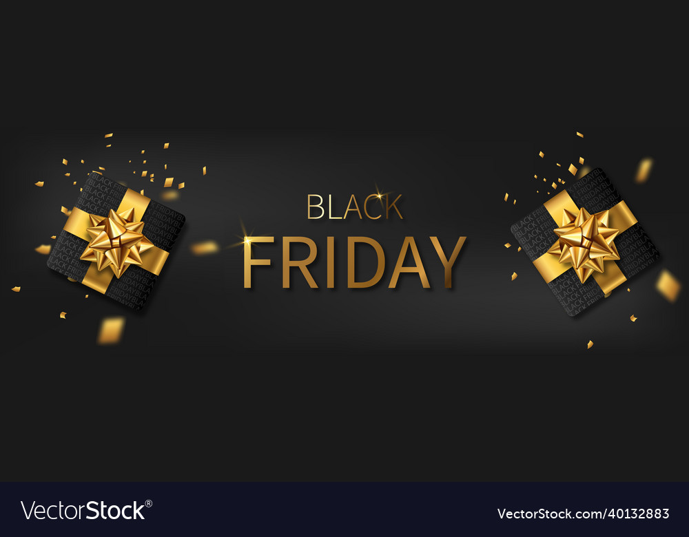 Black friday sale banner vector image Black friday sale banner