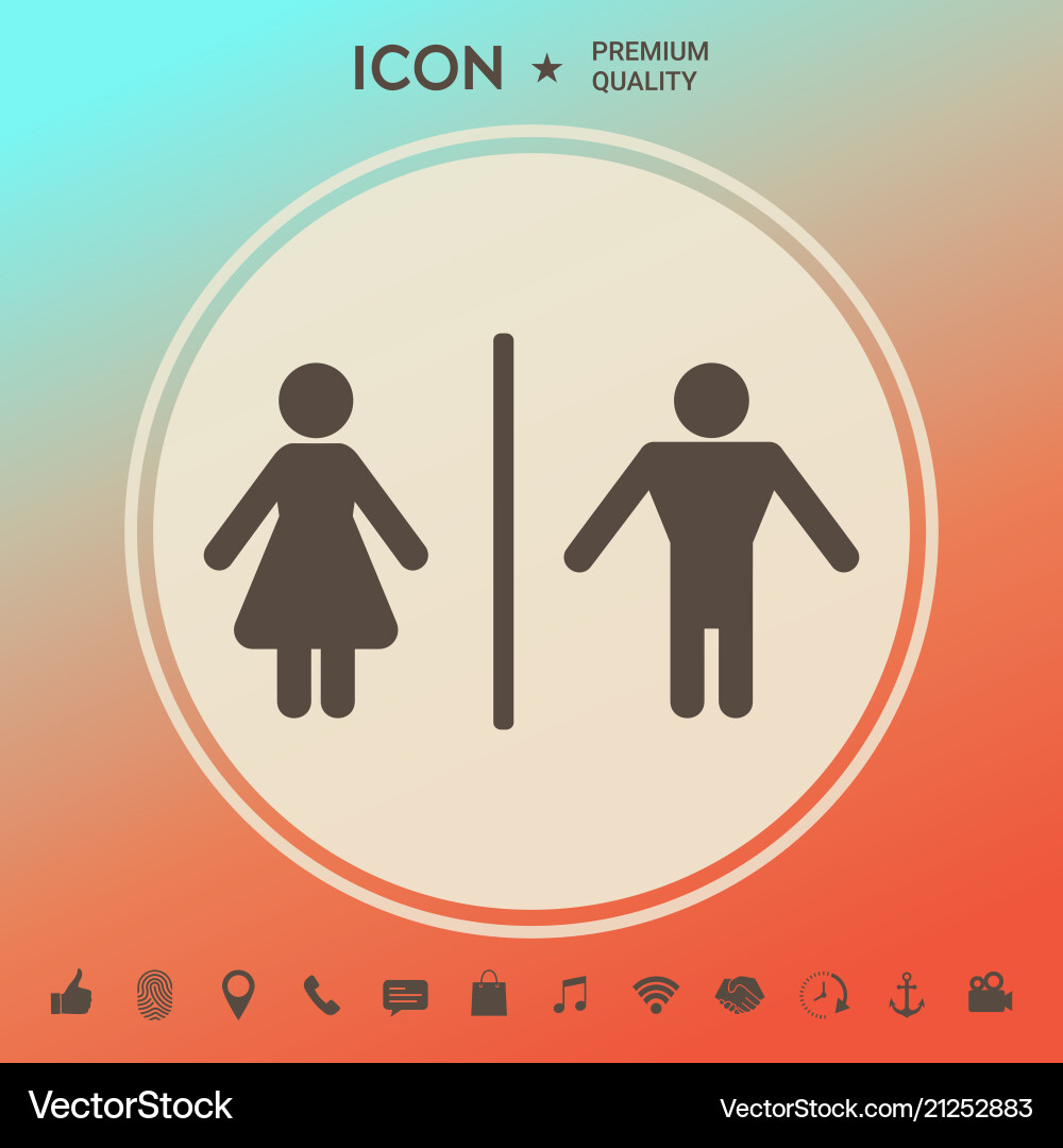Man and woman icon Royalty Free Vector Image - VectorStock