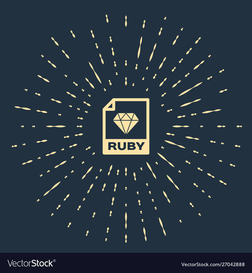 Beige ruby file document download ruby button Vector Image