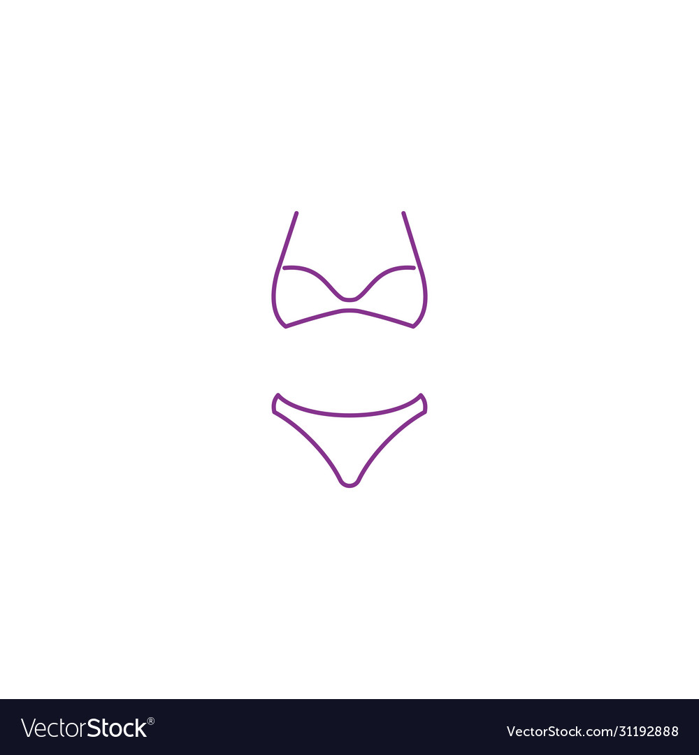 Bikini icon Royalty Free Vector Image - VectorStock